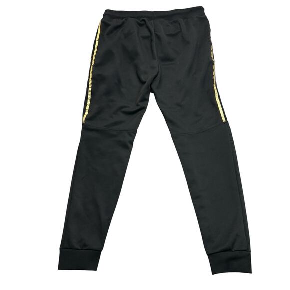 Mystiq Jogger Pants Womens Size M Black Gold Love Boss Queen Y2K - Picture 8 of 9